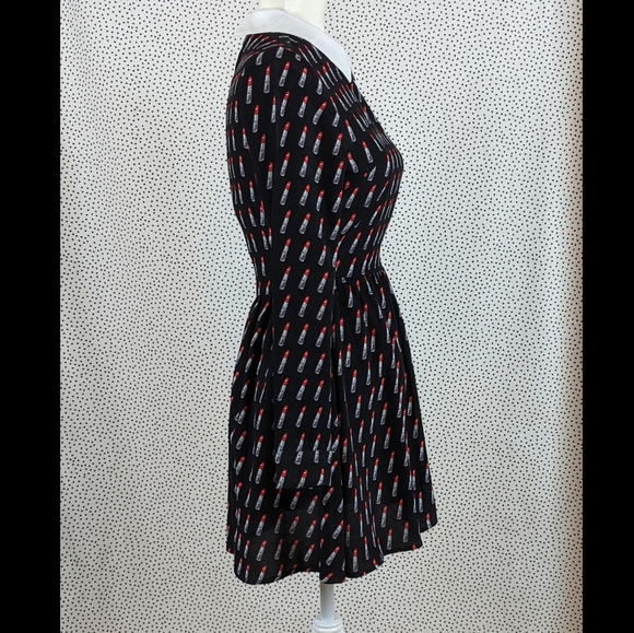 Forever 21 Lipstick Pattern Dress (Size: Small) - Picture 5 of 15